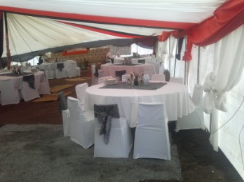 Tent decorating